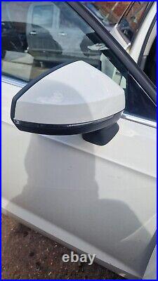 2013-16 Audi A3 Sport 5 Doors Driver Side Wing Mirror In White Ly9k