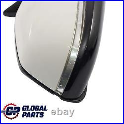 BMW 1 Series F20 Right Heated Wing Mirror O/S High Gloss Alpinweiss White 300