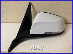 BMW 1series f20 LEFT PASSENGER SIDE WING MIRROR / 6 PIN / M-SPORT / WHITE A300