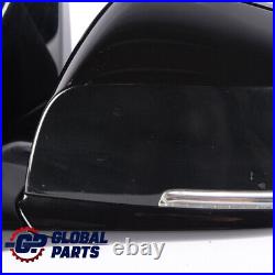 BMW F20 Wing Mirror Door Left Heated N/S High Gloss Black Sapphire Metallic 475