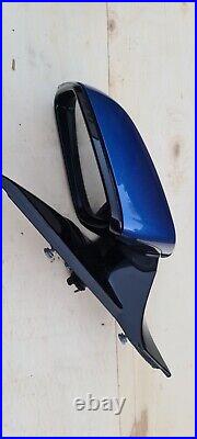 Bmw 1 2 F21 F22 F23 2018 Left Passenger Side Door Wing Mirror 6 Pin M Sport Blue
