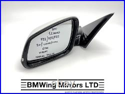 Bmw 1 2 F21 F22 F23 Left Passenger Side Door Wing Mirror 6 Pin / M-sport White