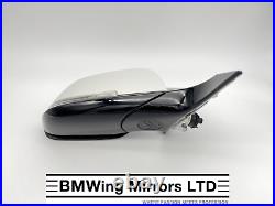 Bmw 1 2 F21 F22 F23 Right Driver Side Door Wing Mirror 6 Pin / M-sport Alp White