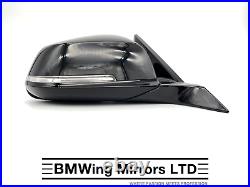 Bmw 1 2 F21 F22 F23 Right Driver Side Door Wing Mirror 6 Pin / M-sport Black 475