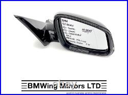 Bmw 1 2 F21 F22 F23 Right Driver Side Door Wing Mirror 6 Pin / M-sport Black 475