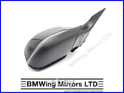 Bmw 1 2 F21 F22 F23 Right Driver Side Door Wing Mirror 6 Pin / Se Sport / Black