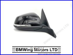 Bmw 1 F20 5 Door O/s Right Driver Side Door Wing Mirror 6 Pin / Se Sport / Black