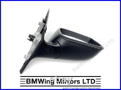 Bmw 1 F20 5 Door O/s Right Driver Side Door Wing Mirror 6 Pin / Se Sport / Black