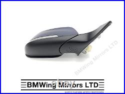 Bmw 1 F20 5 Door O/s Right Driver Side Door Wing Mirror 6 Pin / Se Sport / Blue