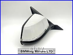 Bmw 1 F20 5 Door O/s Right Driver Side Door Wing Mirror 6 Pin / Se Sport / White