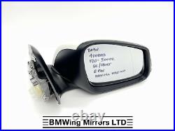 Bmw 1 F20 5 Door O/s Right Driver Side Door Wing Mirror 6 Pin / Se Sport / White