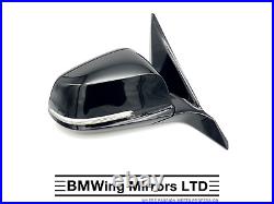 Bmw 1 F20 5 Door Right Driver Side Door Wing Mirror 6 Pin / M-sport / Black 475