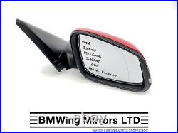 Bmw 1 Series F20 Se Sport O/s Right Driver Side Wing Mirror Genuine 6 Pin Red