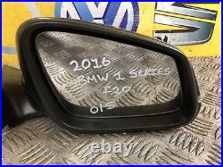 Bmw 1 Series F20 Sport O/s Right Driver Side Wing Mirror 6 Pin / Black 475