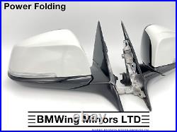 Bmw 3 F30 F31 L + R Set Of 2 Wing Mirrors / 5 Pin Power Folding / M-sport
