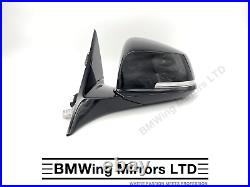 Bmw 3 F30 F31 N/s Left Passenger Side Wing Mirror / 6 Pin / Black / M-sport