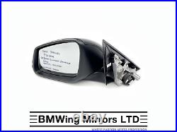 Bmw 3 F30 F31 N/s Left Passenger Side Wing Mirror 6 Pin / Black Se Sport Luxury