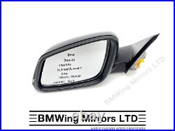 Bmw 3 F30 F31 N/s Left Passenger Side Wing Mirror 6 Pin / Blue / Se Sport Luxury