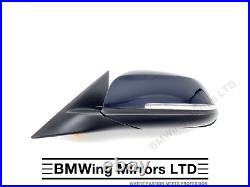 Bmw 3 F30 F31 N/s Left Passenger Side Wing Mirror 6 Pin / Blue / Se Sport Luxury