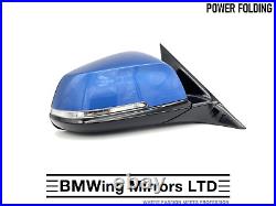 Bmw 3 F30 F31 O/s Right Driver Side Wing Mirror / 5 Pin Power Folding / M-sport