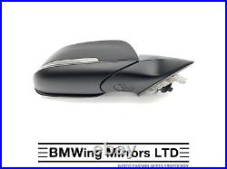 Bmw 3 F30 F31 O/s Right Driver Side Wing Mirror 6 Pin Black 475 Se Sport Luxury