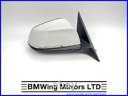 Bmw 3 F30 F31 O/s Right Driver Side Wing Mirror 6 Pin / White / Se Sport Luxury