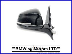 Bmw 3 Series F30 F31 O/s Right Driver Side Wing Mirror / 6 Pin / Black / M-sport