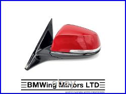 Bmw 4 F32 F33 F36 Left Passenger Side Wing Mirror / 5 Pin / M-sport + Red A75