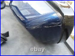 Bmw 5 Series E60 E61 Sport Pair Of Wing Mirrors Power Folding Blue