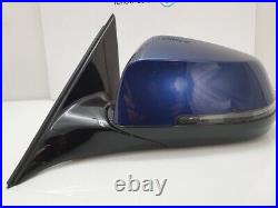 Bmw 5 Series F10 F11 Wing Mirror 5 Pin M-sport Passenger Side Blue C10