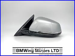 Bmw X1 F48 N/s Left Passenger Side Wing Mirror Genuine / 6 Pin / M-sport Silver
