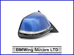 Bmw X1 F48 O/s Right Driver Side Wing Mirror Genuine / 5 Pin / M-sport / Blue
