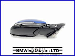Bmw X1 F48 O/s Right Driver Side Wing Mirror Genuine / 5 Pin / M-sport / Blue