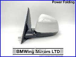 Bmw X3 F25 LCI Left Passenger Side Wing Mirror M-sport 5 Pin Power Folding White