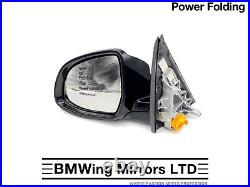 Bmw X3 F25 LCI Left Passenger Side Wing Mirror M-sport 5 Pin Power Folding White