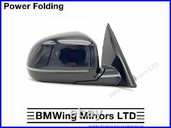 Bmw X3 G01 G08 O/s Right Driver Side Wing Mirror 5 Pin Power / Black / M-sport