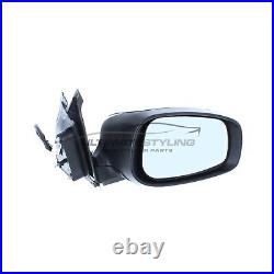 Wing Door Mirrors For Suzuki Swift 1.6 Sport 2006-2011 Electric Black Cover Pair